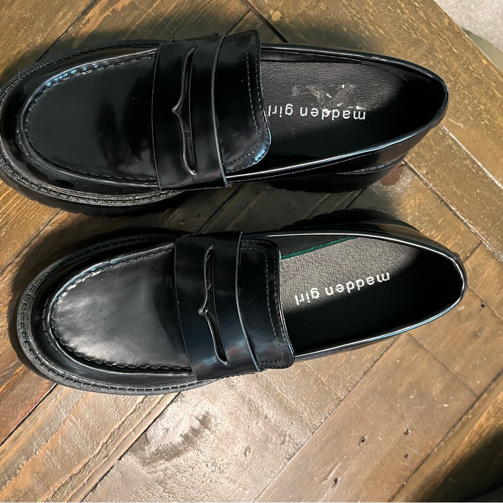 NWT Black Loafers for Women Madden Girl